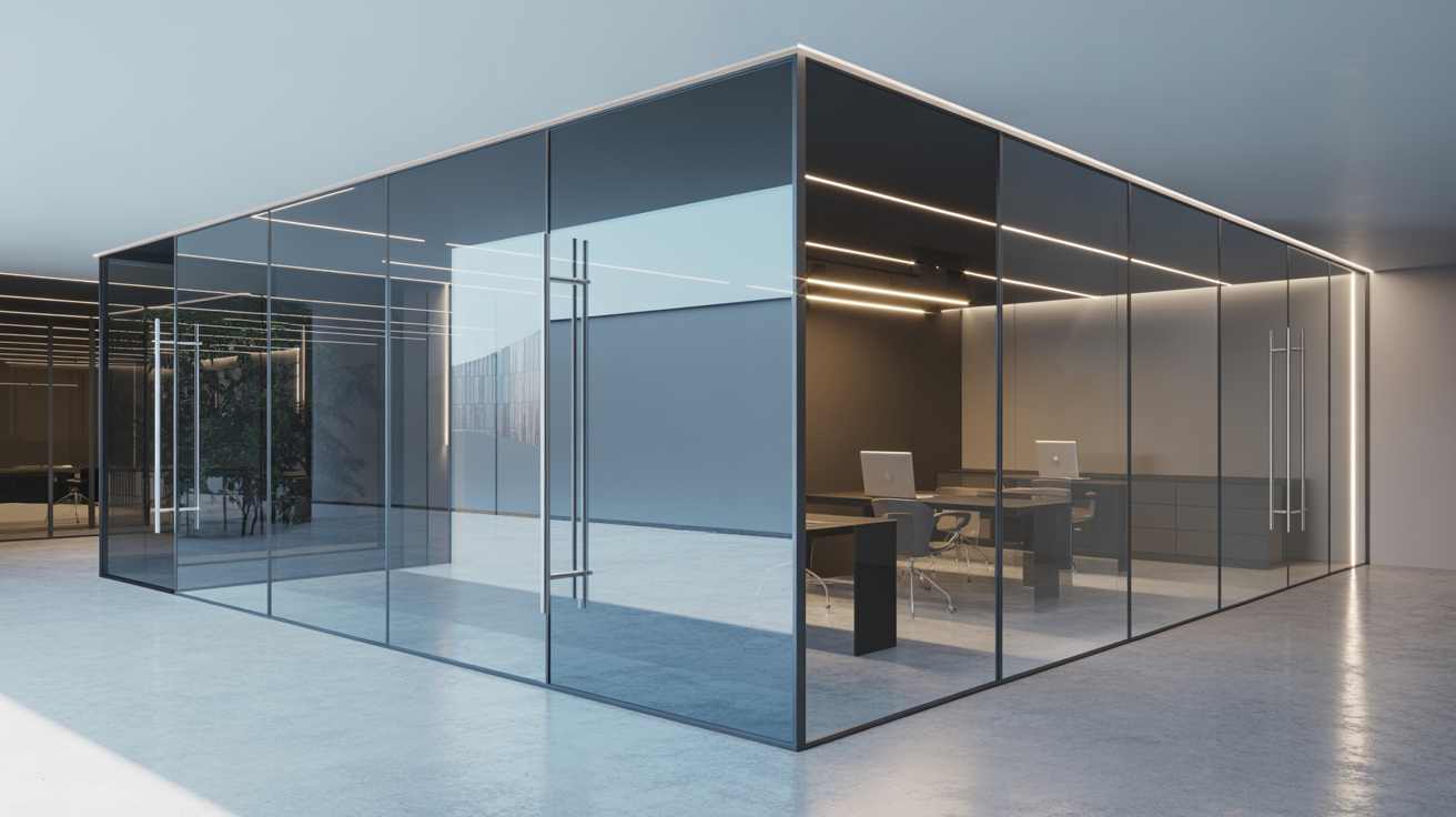 Стеклянные перегородки в интерьере: тренды 2025 года в Таджикистане