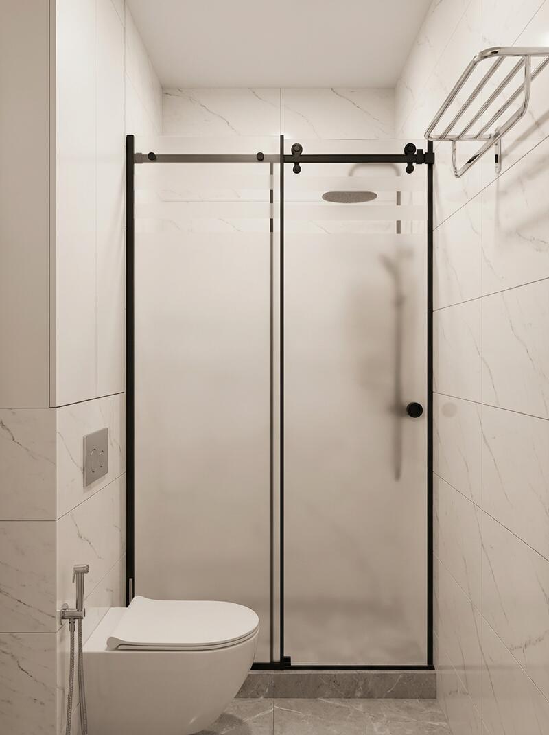 Компактная душевая перегородка