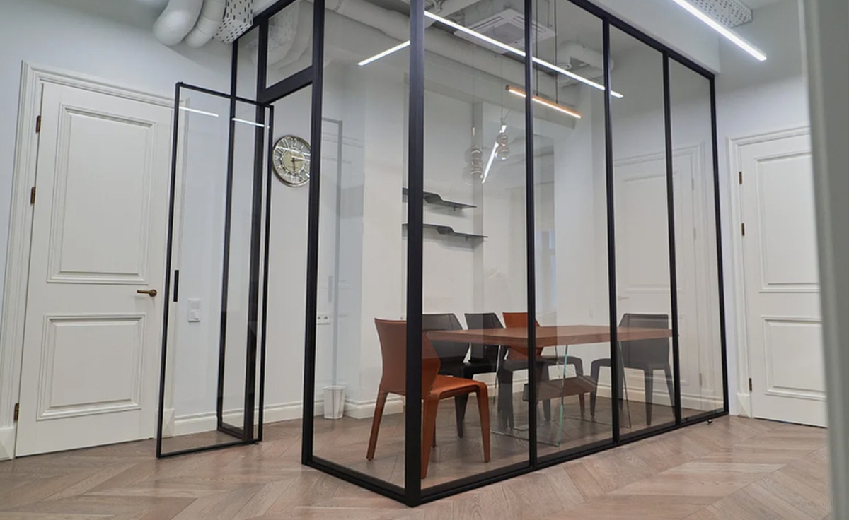 Офисные перегородки из стекла